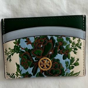 Tory Burch Robinson Madeline Leather Card Case